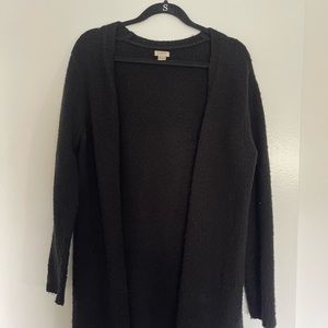 J Crew long black cardigan